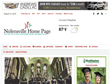 Tablet Screenshot of nolensvillehomepage.com